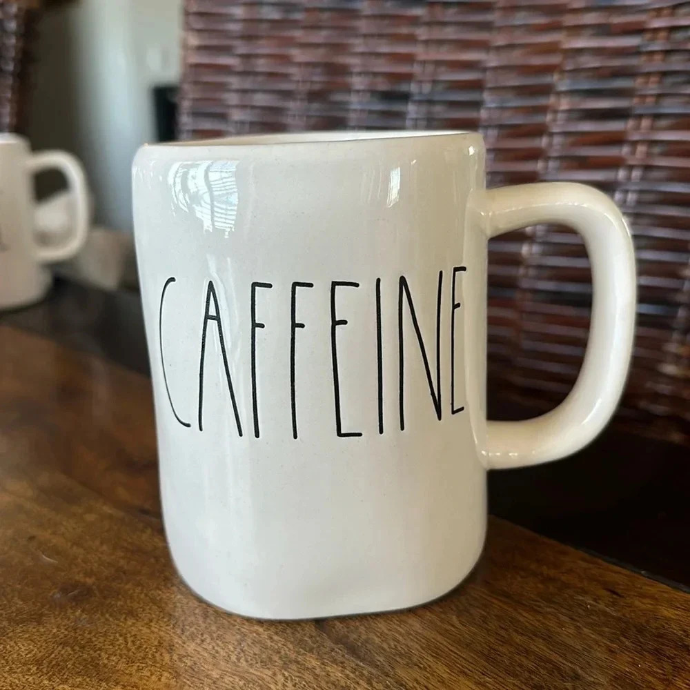Rae Dunn “CAFFEINE” coffee mug